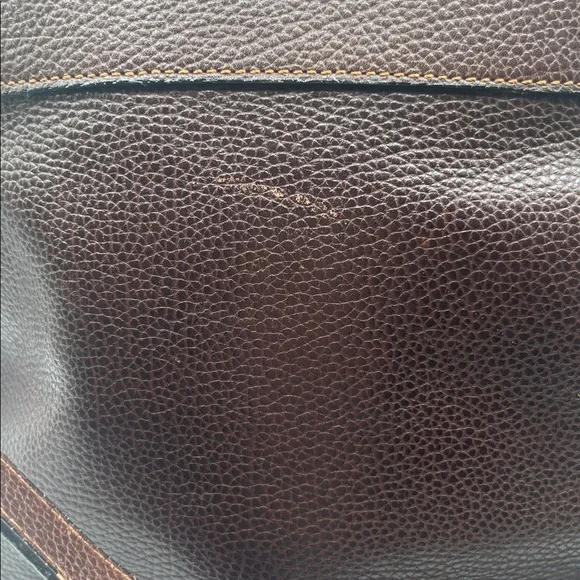 Classic Brown Leather Bally Top-Handle two way Women's Bag. Genuine leather. - Picture 3 of 10